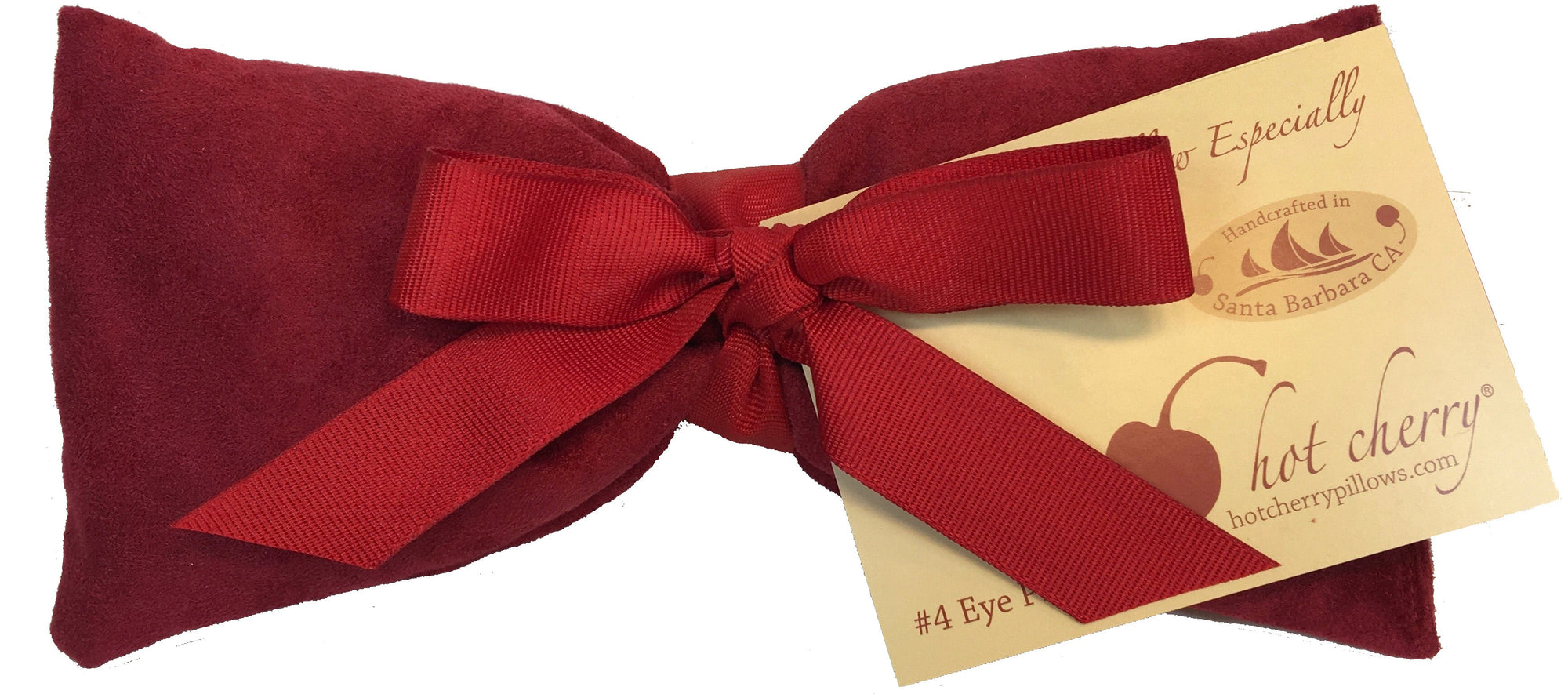 The Maren – Hot & Cold Eye Pillow in Plush Cherry Ultra-Suede