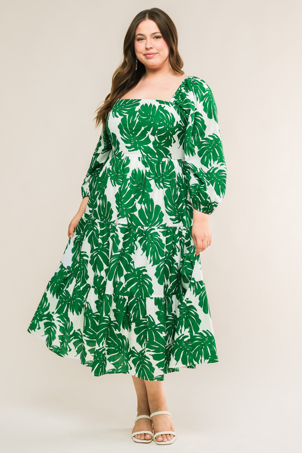 The Saphira – Woven Statement Midi Dress