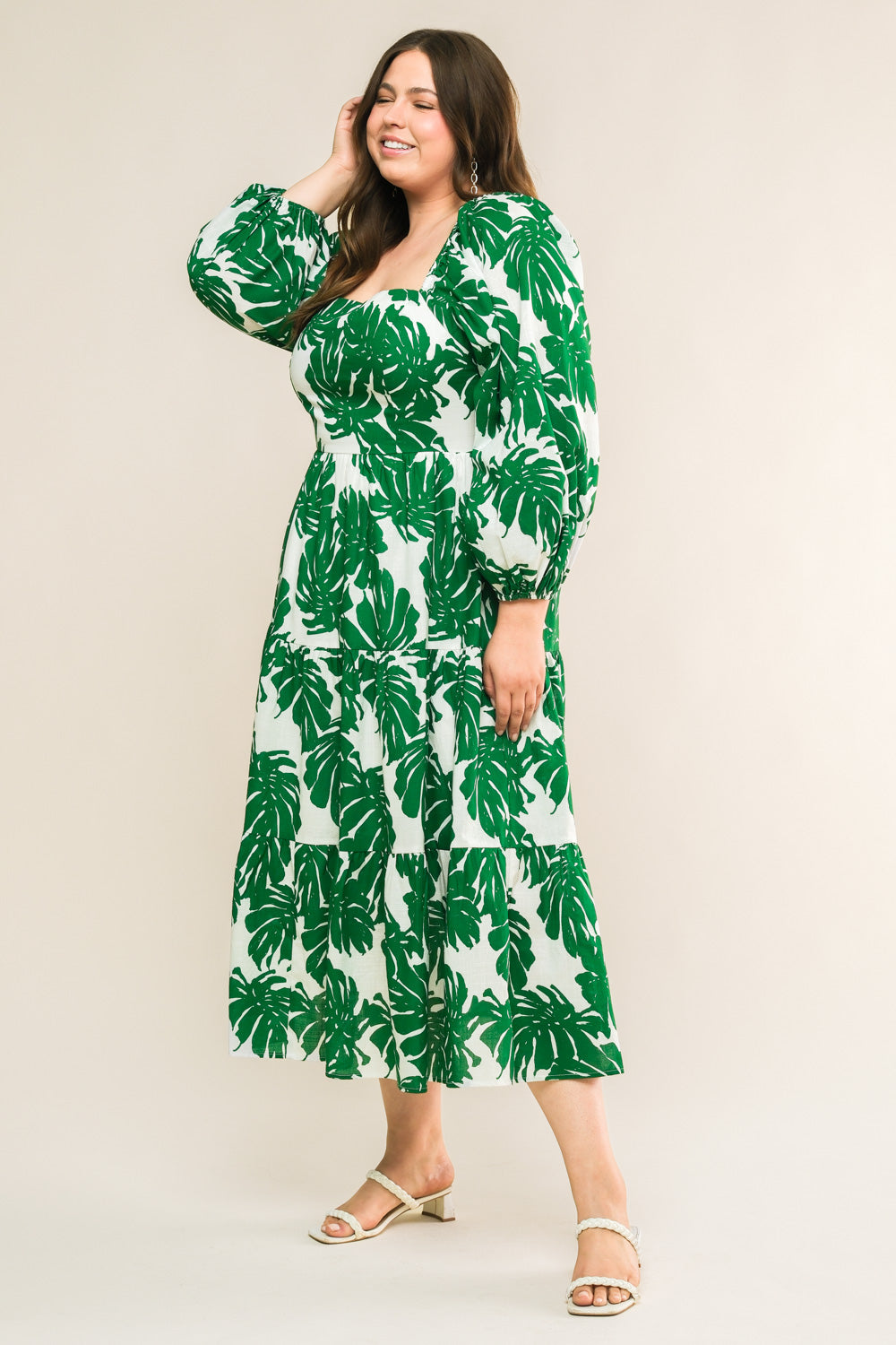 The Saphira – Woven Statement Midi Dress