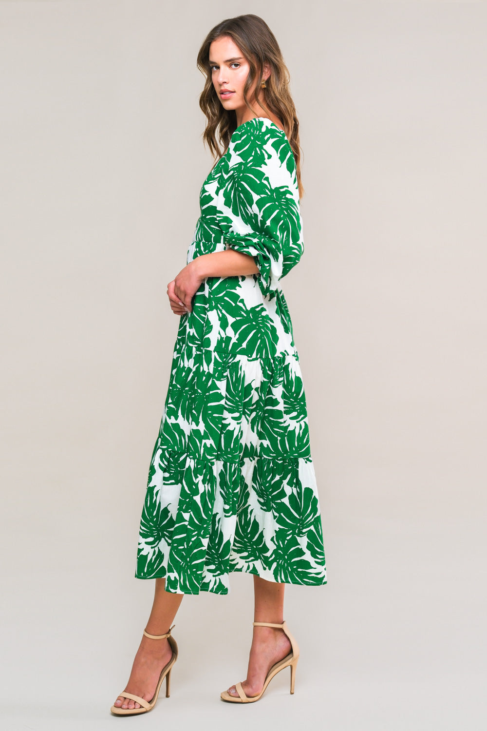 The Saphira – Woven Statement Midi Dress