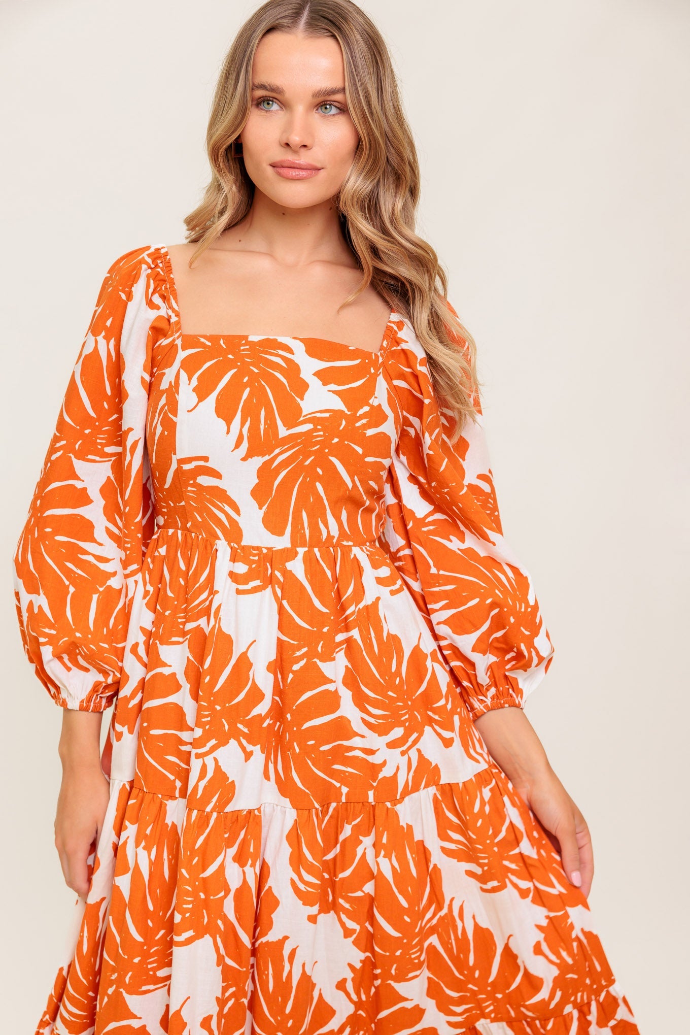 The Saphira – Woven Statement Midi Dress