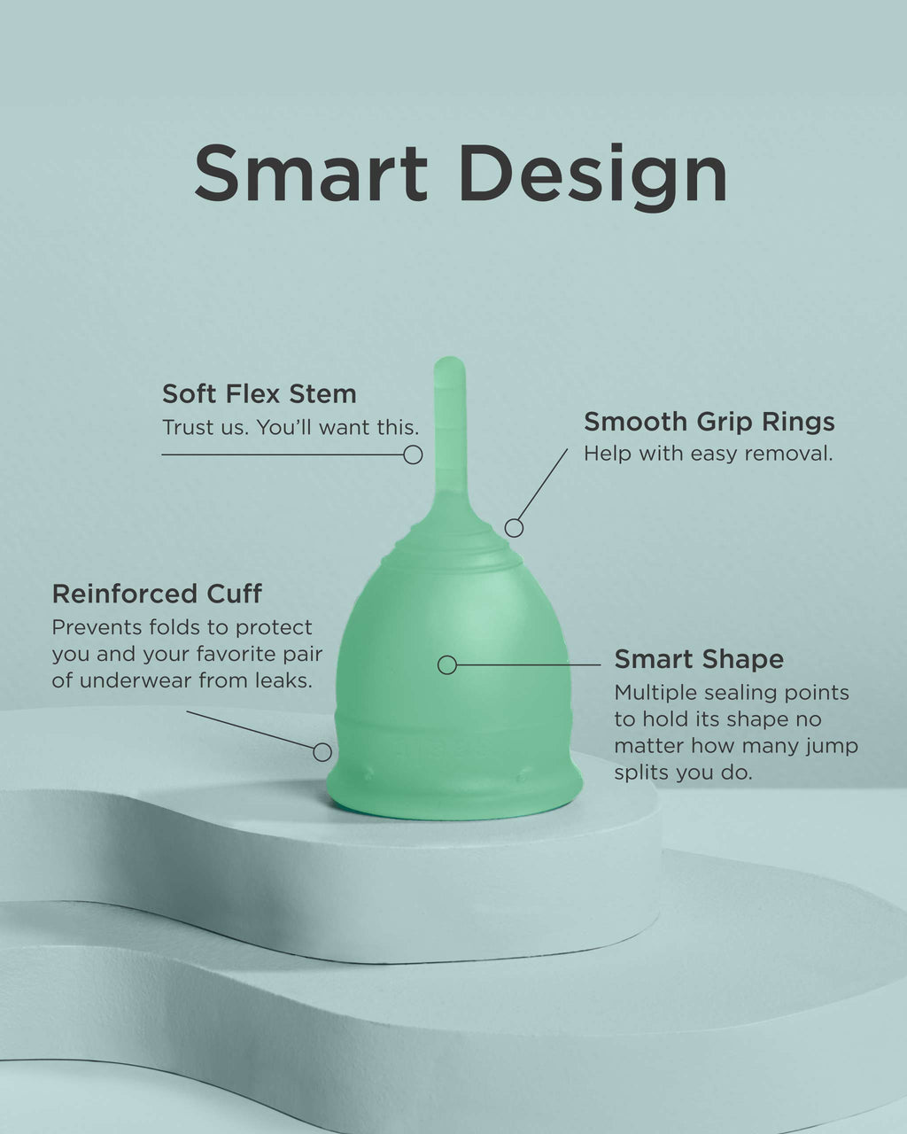 The Raya – Classic Saalt Silicone Menstrual Cup