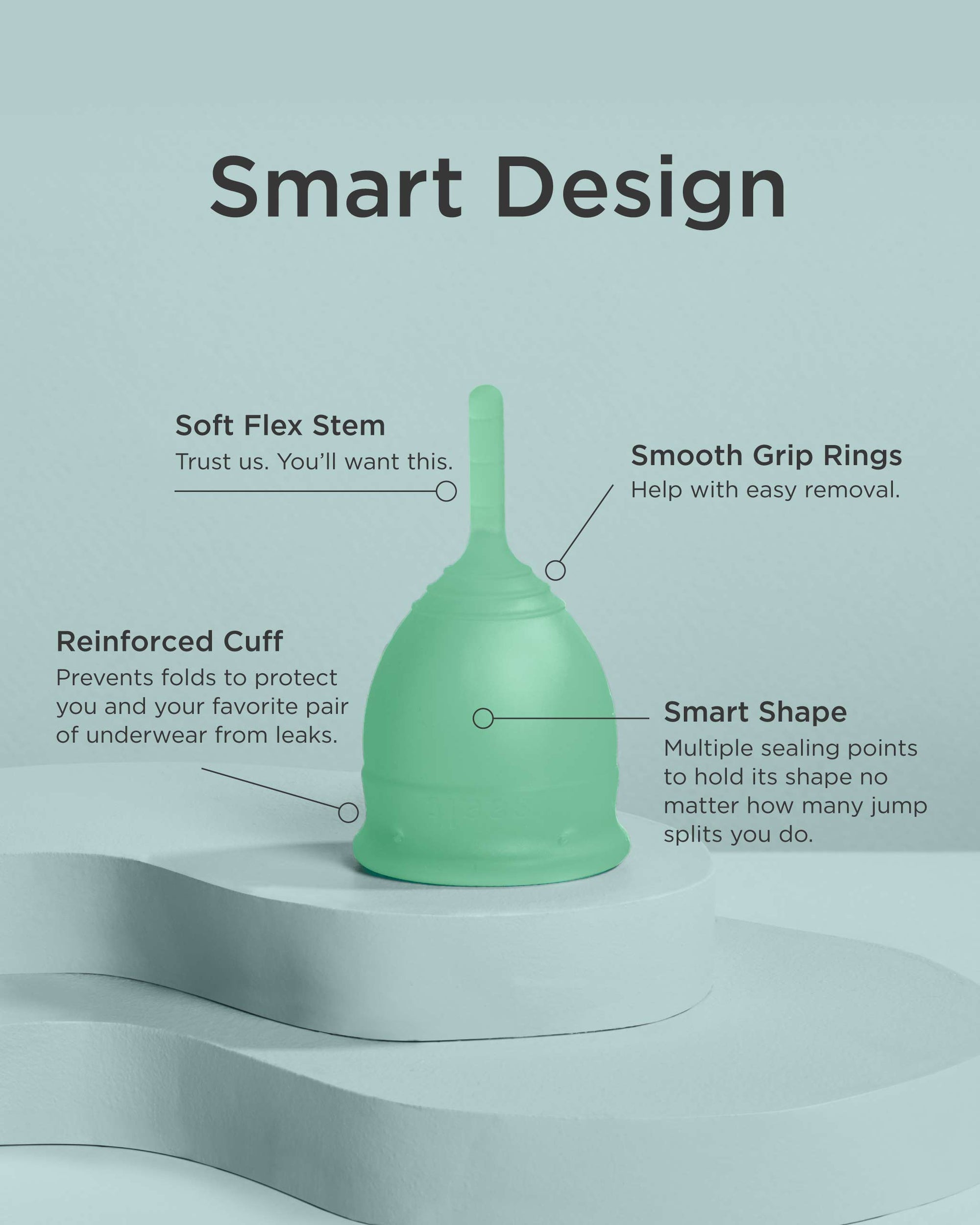 The Raya – Classic Saalt Silicone Menstrual Cup