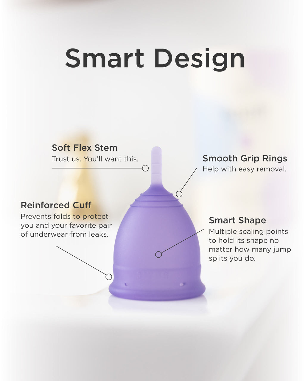 The Elara – Soft Silicone Menstrual Cup