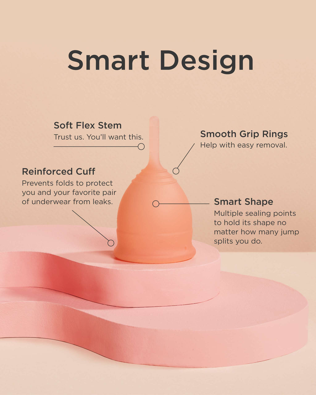 The Elara – Soft Silicone Menstrual Cup