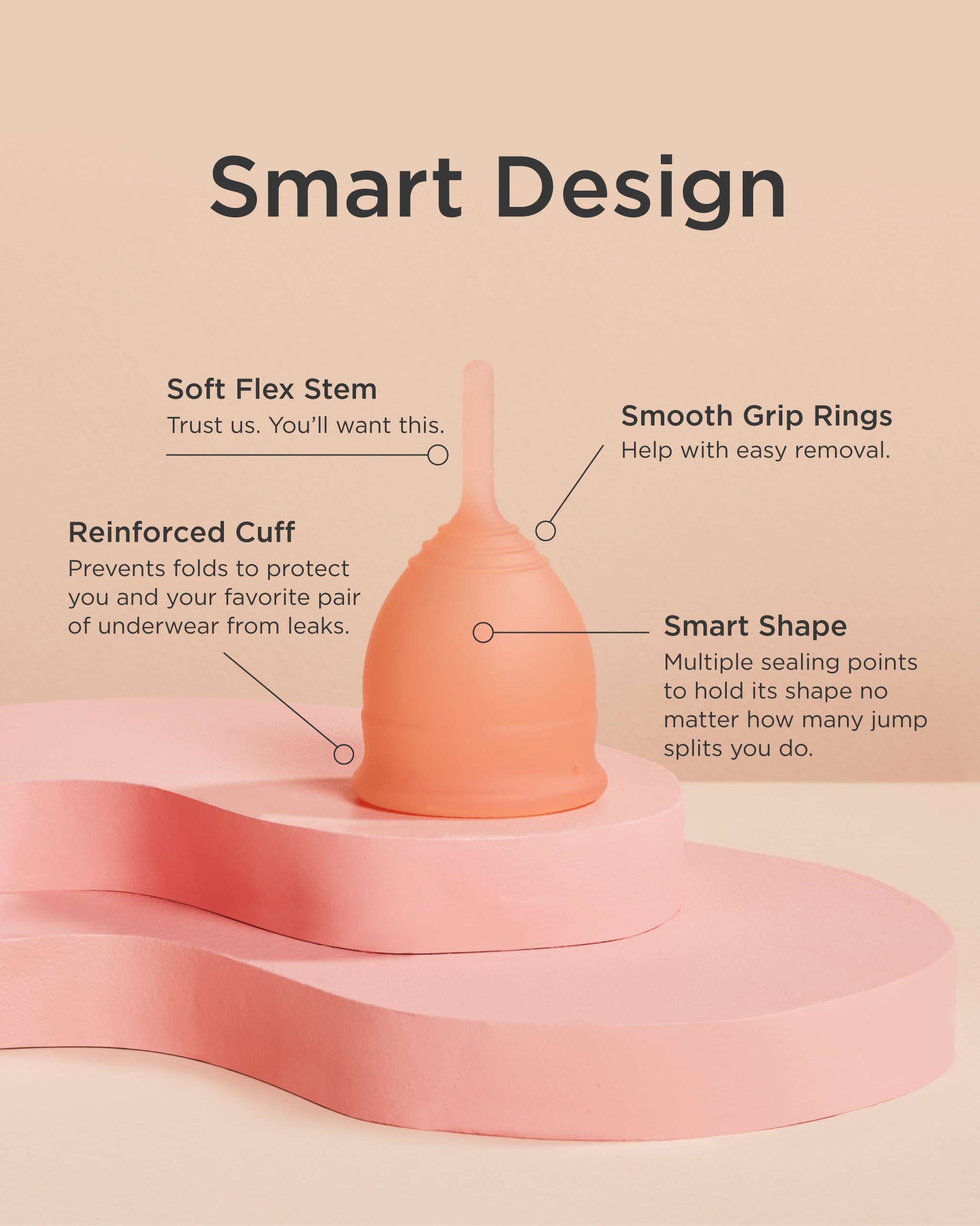 The Elara – Soft Silicone Menstrual Cup