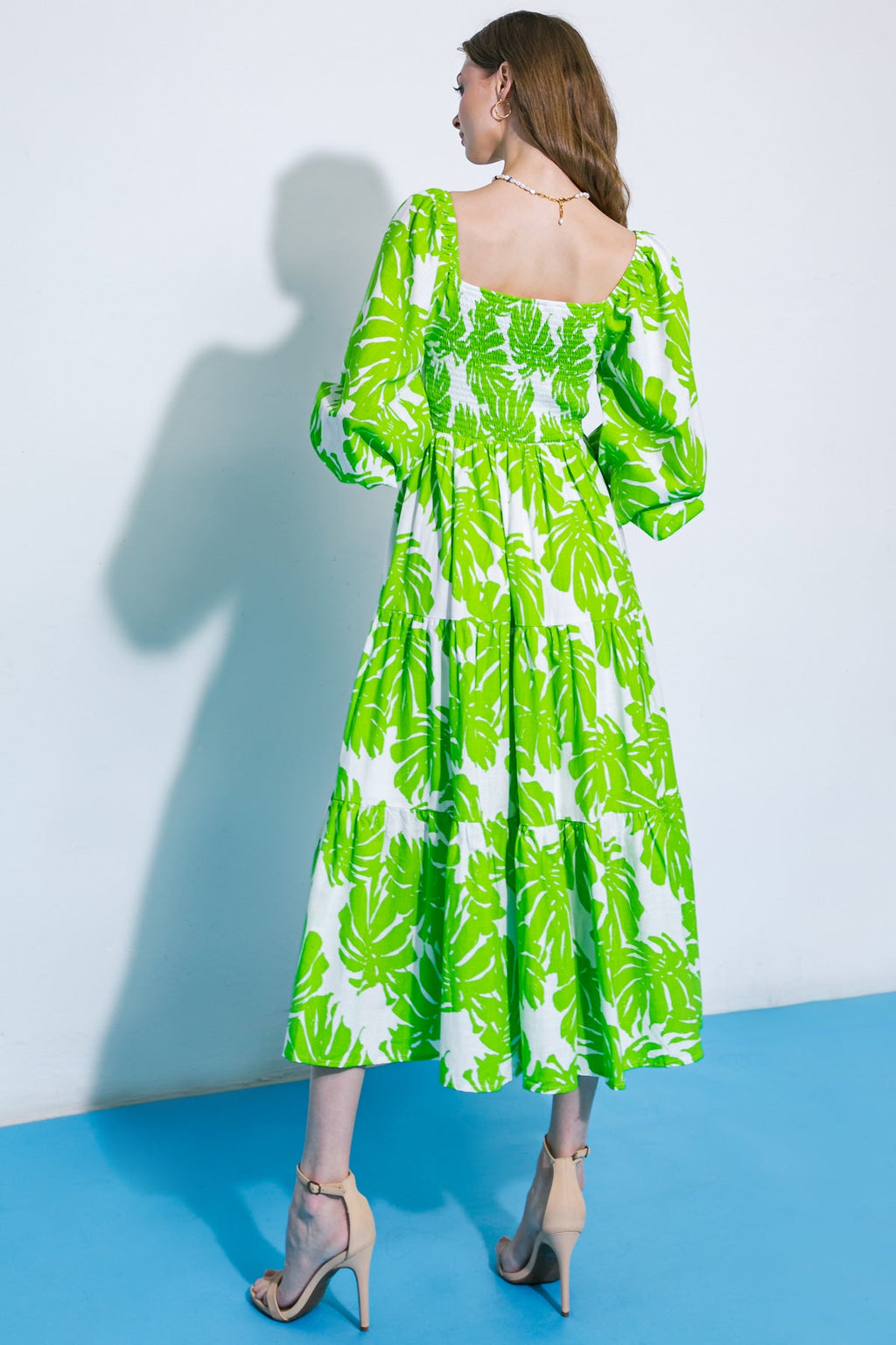 The Saphira – Woven Statement Midi Dress