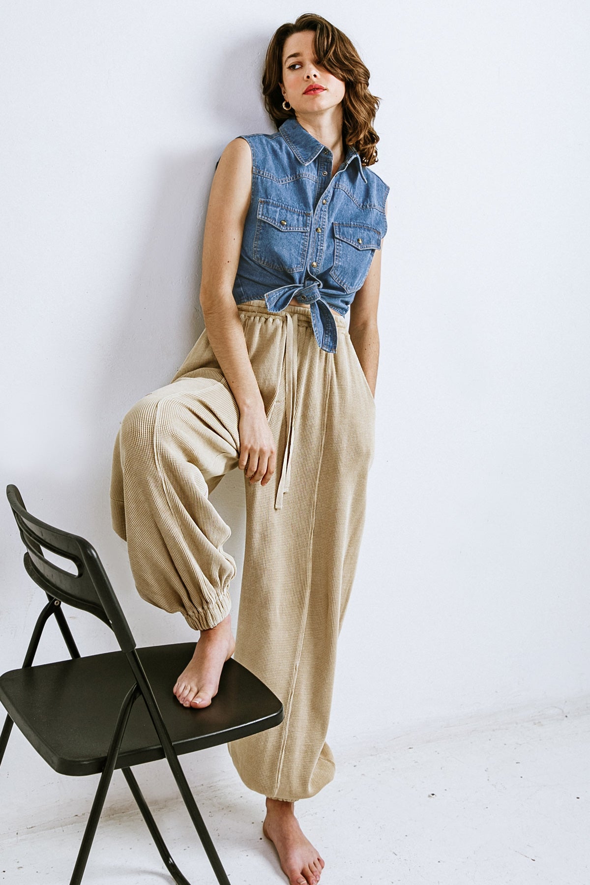 The Carys Jogger – Waffle Knit Lounge Pant