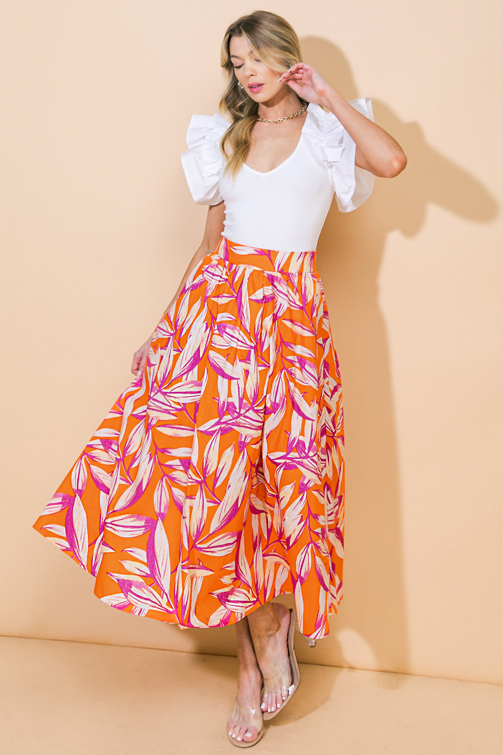 The Solana – Woven Statement Skirt